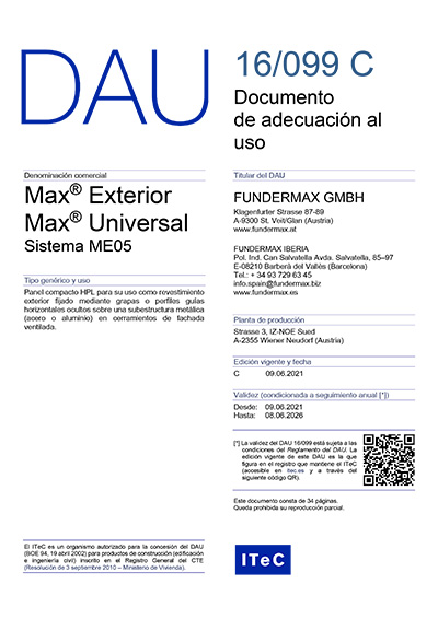 Documento de adecuación al uso DAU 16/099 C