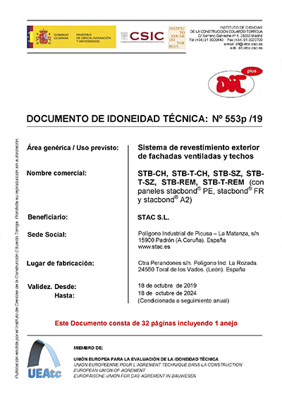Documento de idoneidad técnica (DIT)
